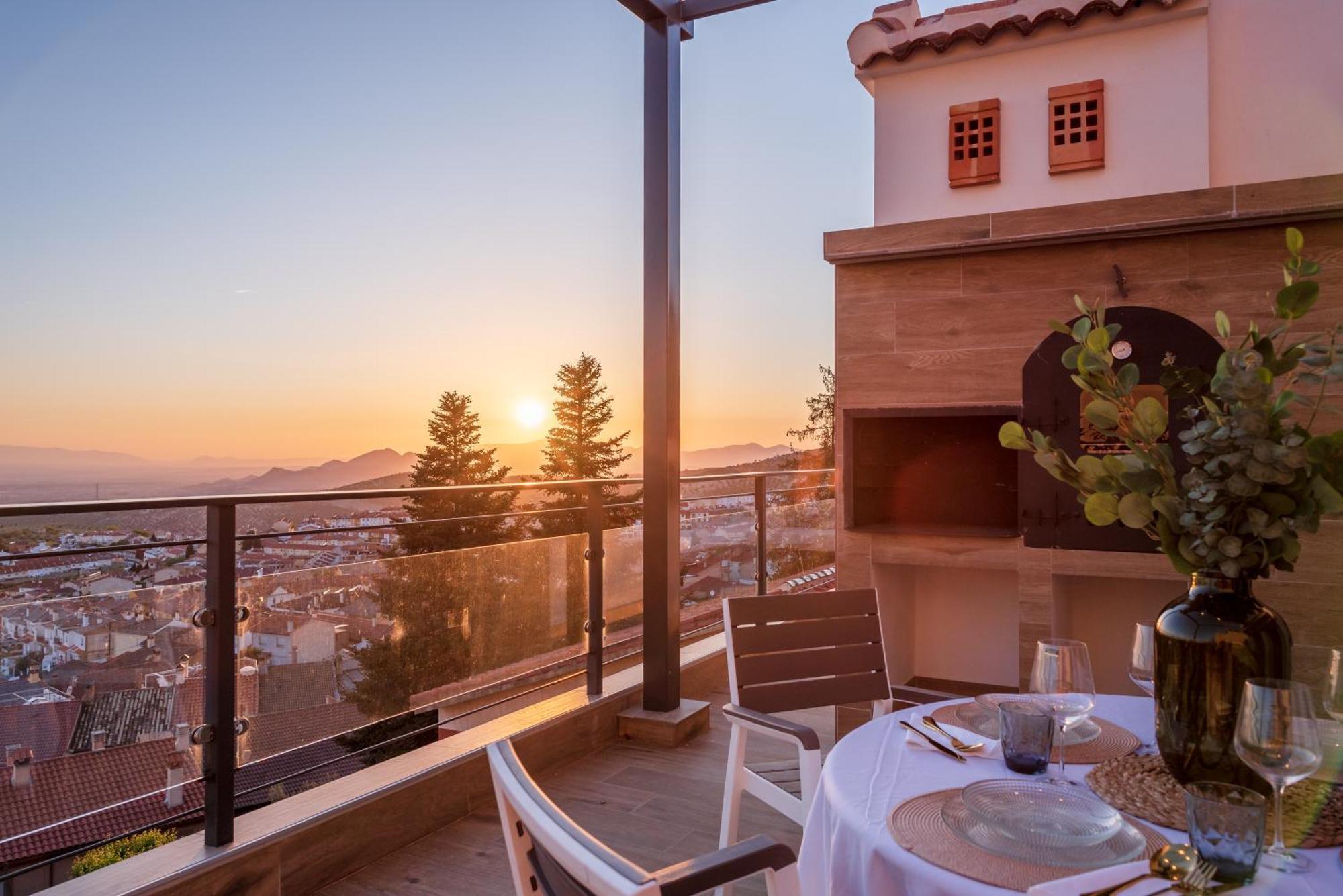 Casa Penalisa Con Jacuzzi, Barbacoa, Chimenea Y Vistas Panoramicas A Granada Villa Alfacar Buitenkant foto
