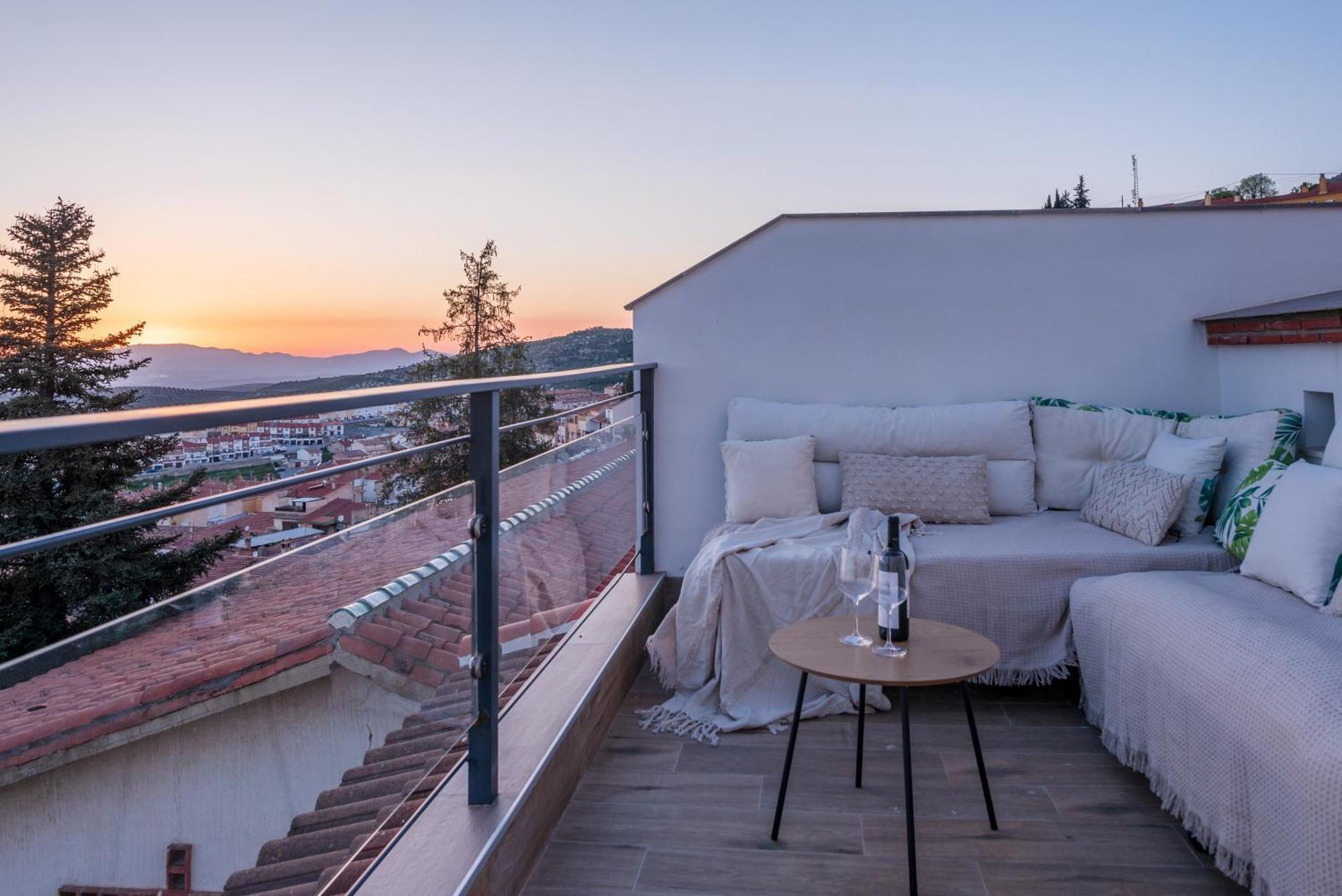 Casa Penalisa Con Jacuzzi, Barbacoa, Chimenea Y Vistas Panoramicas A Granada Villa Alfacar Buitenkant foto